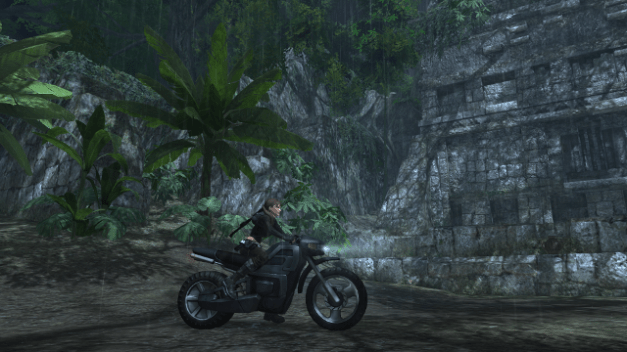 The bike is used an an extra tool rather than in a poor chase sequence like in Legend. 